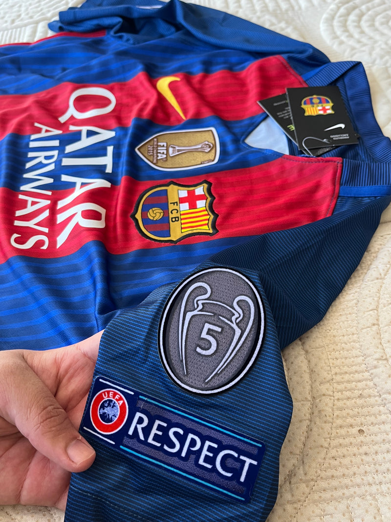 Camisa Barcelona 16/17 Home - Versão Retrô