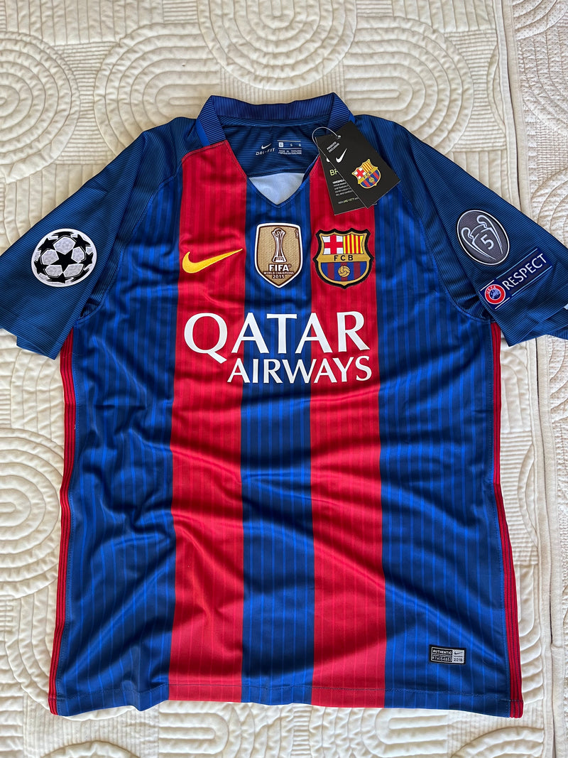 Camisa Barcelona 16/17 Home - Versão Retrô